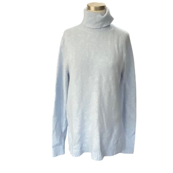 J. Crew extra Soft Sky Blue Turtleneck Sweater size Small - Picture 9 of 10